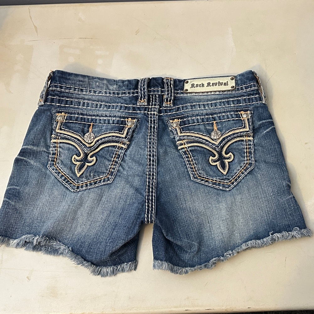 Rock revival Stylish Blue Denim Women Shorts